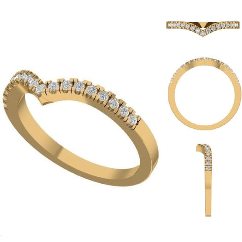 Mirabella Diamond Chevron Ring